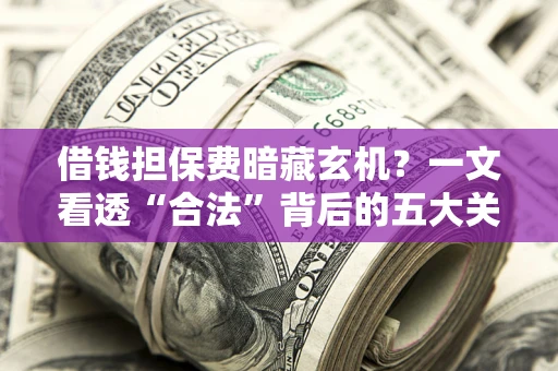 北京借钱担保费暗藏玄机？一文看透“合法”背后的五大关键陷阱