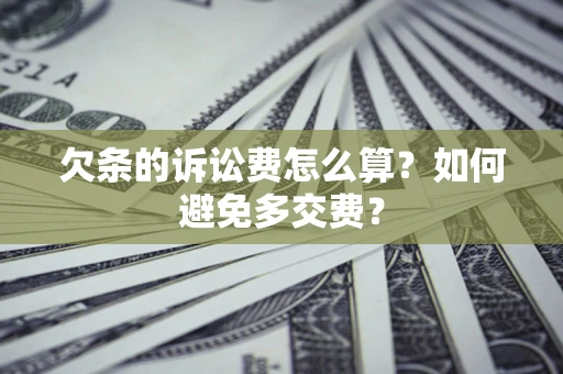 北京欠条的诉讼费怎么算？如何避免多交费？