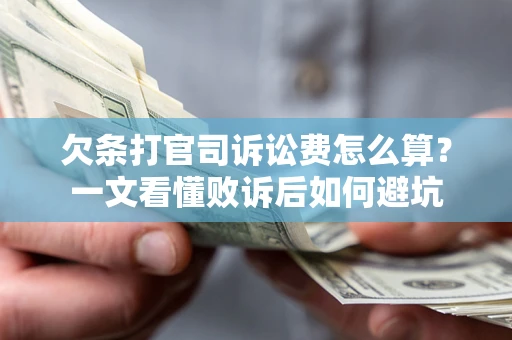 北京欠条打官司诉讼费怎么算？一文看懂败诉后如何避坑